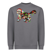 Storm christmas christmas maine coon cat cat Heavyweight Sweatshirt - LillyAllenDesigns