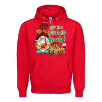 Red Get your fat pants ready Zipper Hoodie - NancyCooperArtShop