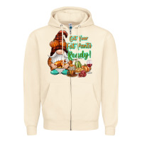 Sandshell Get your fat pants ready Zipper Hoodie - NancyCooperArtShop