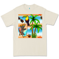 Bone tropical animals seamless pattern Premium Tee - BundleAndBundleShop
