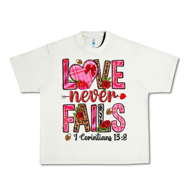 Love Never Fails I Corintians 13 8 Urban Heavy Tee by NancyCooperArtShop | Teevron