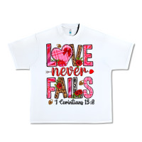 White love never fails i corintians 13 8 Urban Heavy Tee - NancyCooperArtShop