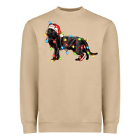 Mushroom christmas bombay cat Heavyweight Sweatshirt - LillyAllenDesigns