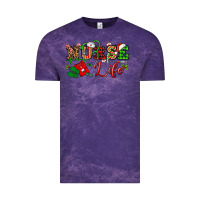 Cloud Purple nurse life christmas Vintage Tee - NancyCooperArtShop