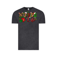 Vintage Black nurse life christmas Vintage Tee - NancyCooperArtShop