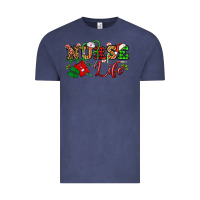 Vintage Denim nurse life christmas Vintage Tee - NancyCooperArtShop