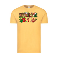 Vintage Mustard nurse life christmas Vintage Tee - NancyCooperArtShop