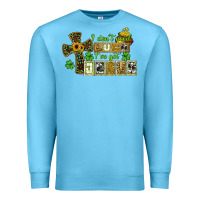 Ocean Blue i dont need luck ive got jesus Premium Sweatshirt - CowGirlArtShop