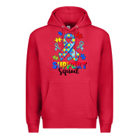 Cardinal support squad autism Premium Hoodie - CowGirlArtShop