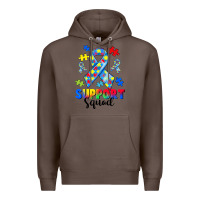 Coffee support squad autism Premium Hoodie - CowGirlArtShop