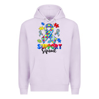 Lilac support squad autism Premium Hoodie - CowGirlArtShop