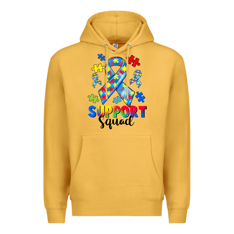 Support Squad Autism Premium Hoodie by CowGirlArtShop | Teevron