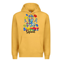 Mustard support squad autism Premium Hoodie - CowGirlArtShop