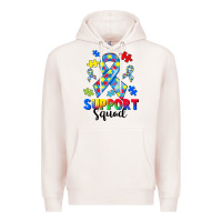 Pale Pink support squad autism Premium Hoodie - CowGirlArtShop