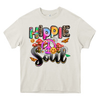 Cream hippie soul Heavy Core Tee - AdoDesignShop