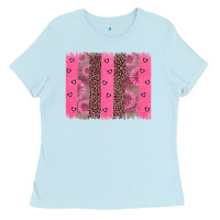 Baby Blue ribbon brush stoke Ladies Tee - JahusDesignShop