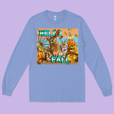 Hello Fall Long Sleeve Tee Designed By Lillyallendesigns