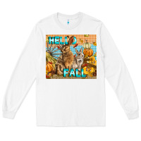 White Hello Fall Long Sleeve Tee - LillyAllenDesigns