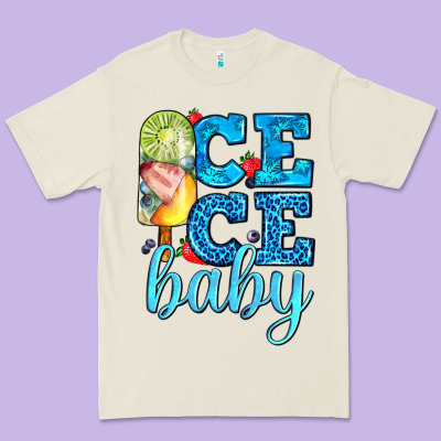 Ice Ice Baby With Popsicle Premium Tee Designed By Adodesignshop