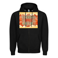 Black Pumpkin spice latte Zipper Hoodie - NancyCooperArtShop