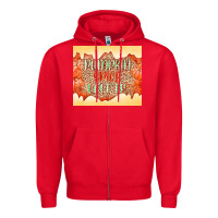Red Pumpkin spice latte Zipper Hoodie - NancyCooperArtShop