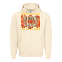 Sandshell Pumpkin spice latte Zipper Hoodie - NancyCooperArtShop