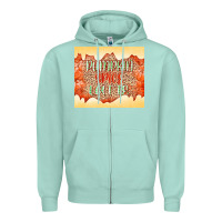 Seafoam Pumpkin spice latte Zipper Hoodie - NancyCooperArtShop