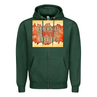 Sports Green Pumpkin spice latte Zipper Hoodie - NancyCooperArtShop
