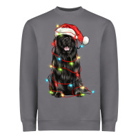 Storm christmas newfoundland dog Heavyweight Sweatshirt - LillyAllenDesigns