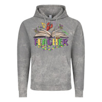 Cloud Rock teacher mardi gras Vintage Hoodie - MaliasSmallBusiness