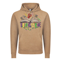Vintage Coffee teacher mardi gras Vintage Hoodie - MaliasSmallBusiness