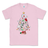Bubblegum Pink nurse christmas tree Classic Tee - MaliasSmallBusiness