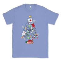 Colony Blue nurse christmas tree Classic Tee - MaliasSmallBusiness