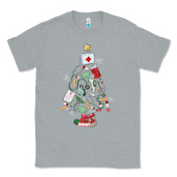 Heather Grey nurse christmas tree Classic Tee - MaliasSmallBusiness