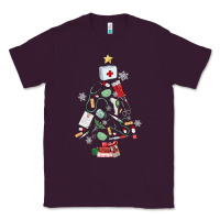 Plum nurse christmas tree Classic Tee - MaliasSmallBusiness