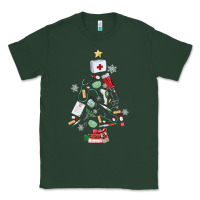 Sports Green nurse christmas tree Classic Tee - MaliasSmallBusiness