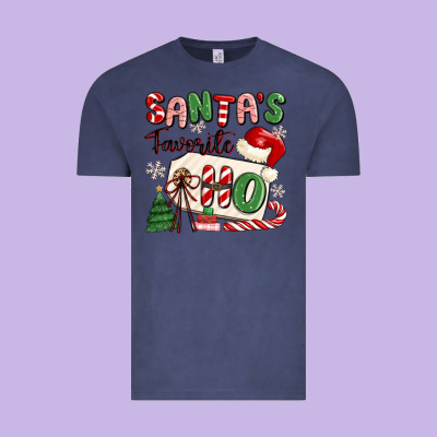 Santa's Favorite Ho Vintage Tee Designed By Maliassmallbusiness