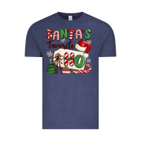 Vintage Denim santa's favorite ho Vintage Tee - MaliasSmallBusiness