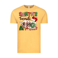 Vintage Mustard santa's favorite ho Vintage Tee - MaliasSmallBusiness