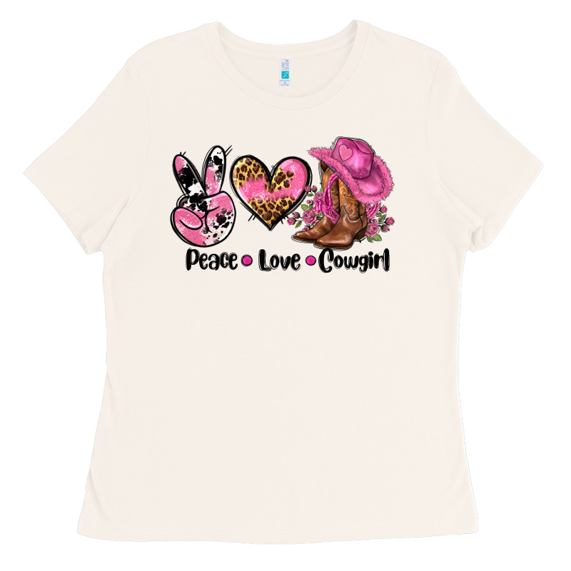 Peace Love  Cowgirl Ladies Tee by AdoDesignShop | Teevron