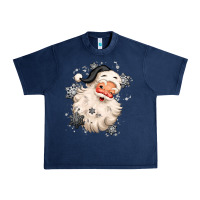 Navy white christmas santa claus Urban Heavy Tee - MaliasSmallBusiness
