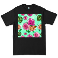 Black floral background Premium Tee - BundleAndBundleShop