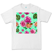 White floral background Premium Tee - BundleAndBundleShop