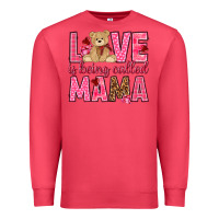 Cardinal Love is being called mama mother's day Premium Sweatshirt - HowdyJamesFarm