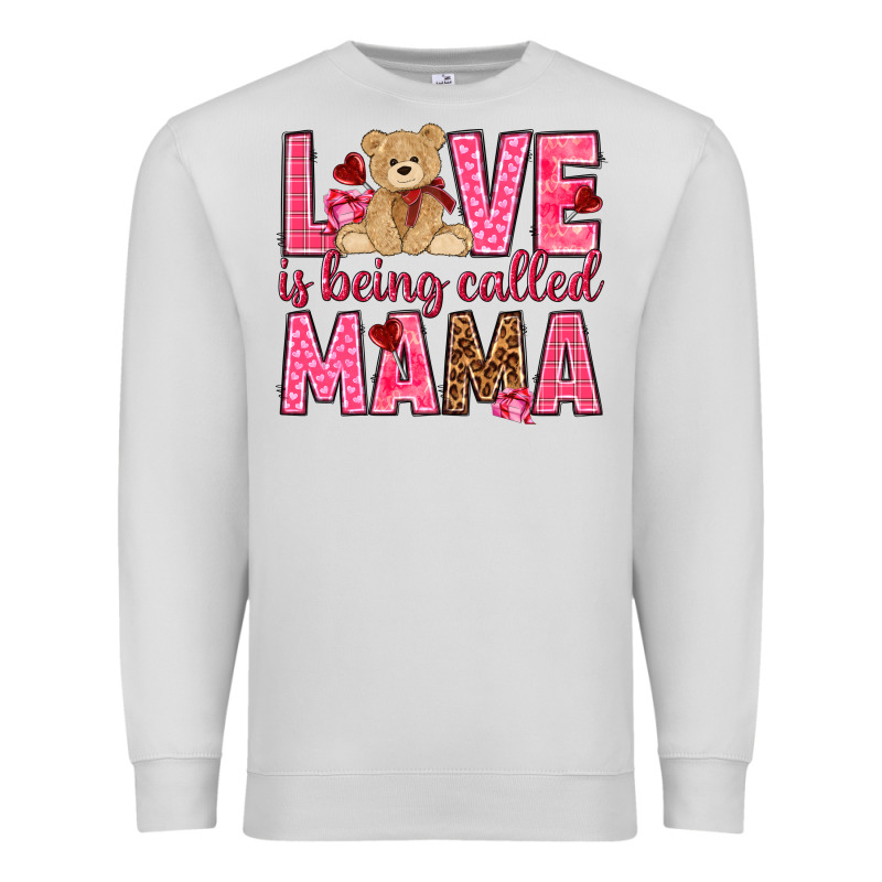 Love Is Being Called Mama Mother's Day Premium Sweatshirt by HowdyJamesFarm | Teevron