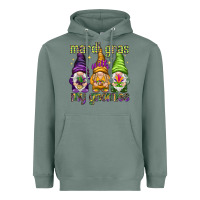 Sage Mardi Gras with my gnomies Heavyweight Hoodie - HowdyJamesFarm