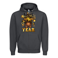 Smoke happy new year afro messy bun Zipper Hoodie - texasbilliewilder