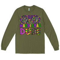 Army Green mardi gras celebration design Long Sleeve Tee - LillyAllenDesigns