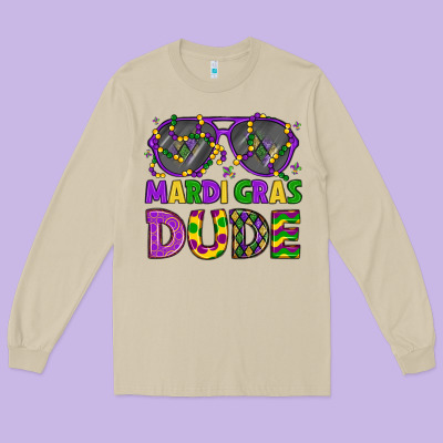 Mardi Gras Celebration Design Long Sleeve Tee Designed By Lillyallendesigns