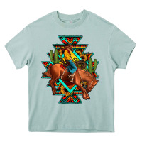 Arona aztec rodeo cowboy Heavy Core Tee - JahusDesignShop